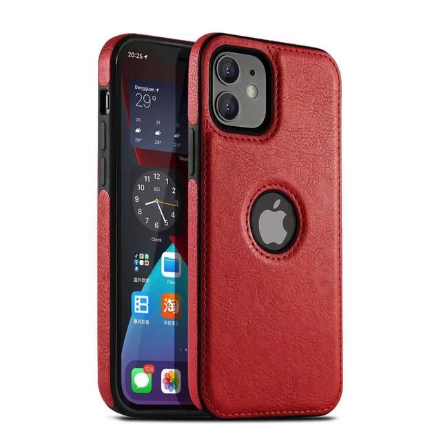 Luxury Business Leather Stitching Phone Case For iphone