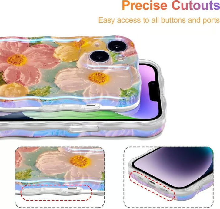 🌸Colorful Retro Oil Painting Print Phone Case