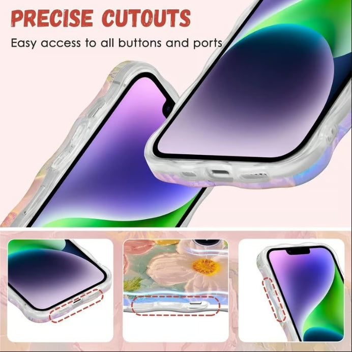 🌸Colorful Retro Oil Painting Print Phone Case