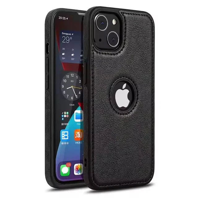 Luxury Business Leather Stitching Phone Case For iphone